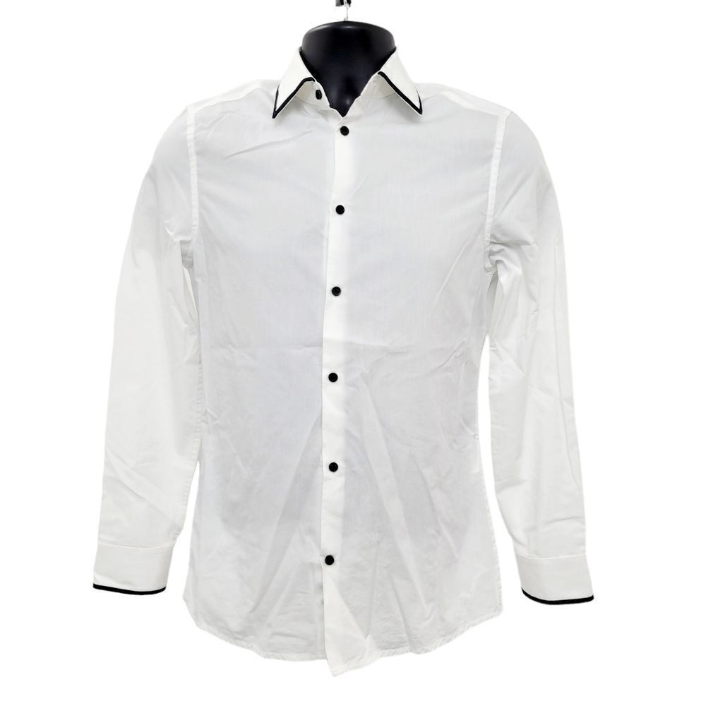 2/$20 H&M White & Black Tone Buttons Down Shirt 100% Cotton Size: XS